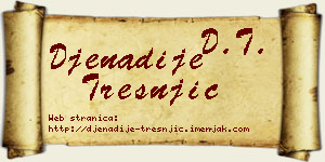 Đenadije Trešnjić vizit kartica